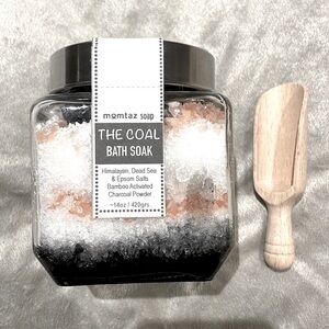 *NEW* 100% Raw Bamboo Activated Charcoal Bath Soak Salt - Momtaz Soap